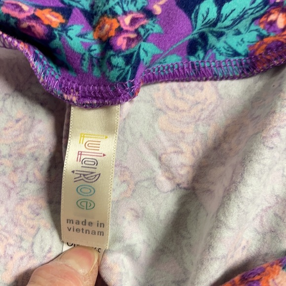 LuLaRoe OS One Size Floral Leggings NWT - Picture 4 of 8